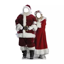 Figuras De Cartón De Tamaño Real De Papá Noel Y Sra....