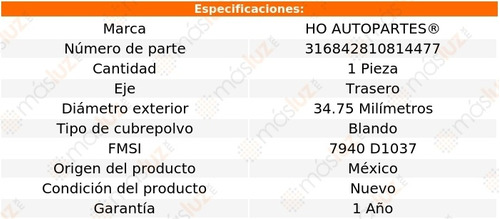 1- Repuesto Pistn Caliper Trasero Dodge Avenger 08/14 Ho Foto 2