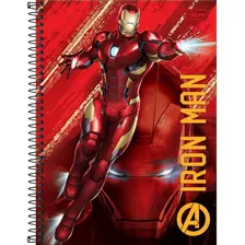 Caderno Avengers 10m Tilibra Herois 160 Folhas Marvel