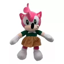 Muñeco Sonic Amy Silver De Peluche Chico 29 Cm