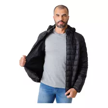 Jaqueta Masculina Puffer Bobojaco Capuz De Nylon Impermeável