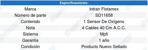 Sensor Oxigeno Lexus Lx450 4.5l L6 96/97 Intran Foto 3