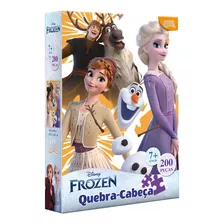 Quebra Cabeça Puzzle Infantil Disney Frozen 200 Pçs Toyster