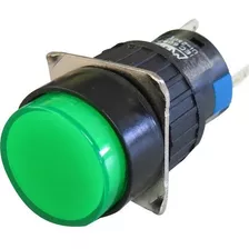Botão Pulsador Iluminado P16-ir7 24v 16mm 2rev - Metaltex