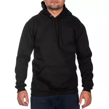 Moletom Masculino Blusa De Frio Liso Capuz Bolso Canguru