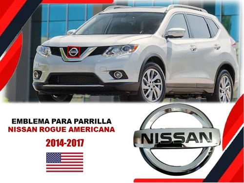 Emblema Para Parrilla Nissan Rogue 2014-2015-2016-2017 Usa Foto 2