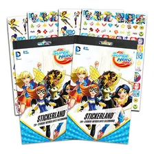 Dc Super Hero Girls Stickers Party Favors Bundle 8 Hoja.