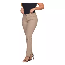 Calça Feminina Skinny Sarja Jeans Com Elastano Varias Cores