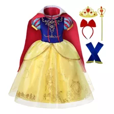 Disfraz De Princesa Blancanieves Para Niñas Pequeñas De Ro