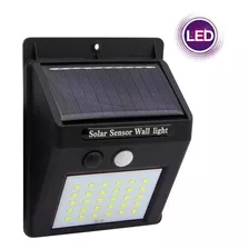 Aplique Solar Lampara 30 Led Mini C/sensor De Movimientos 