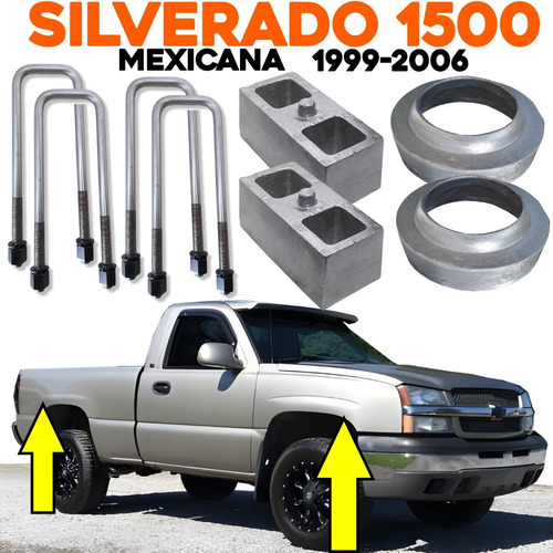 Lift Kit Silverado/sierra 1500 4x2 1999-2006  Alzas/aumentos Foto 8