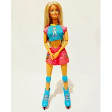 Muñeca Barbie En Patines Vintage