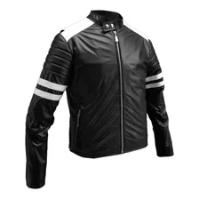 Campera De Cuero Vacuno Fight Club Moto Fábrica Koux