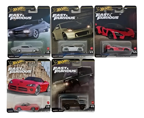 Hot Wheels Premium Set Velozes E Furiosos 2025 Senna Viper Vermelho