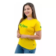 Camiseta Feminina Texas Farm Amarela Copa