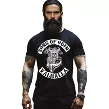Camisa Camiseta Vikings Lothbrok Sons Of Odin Seriado Nerds