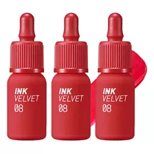 3 Tinta De Labios Ink Velvet 8 Sellout Red Peripera