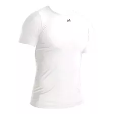 Camisa Branca Térmica Segunda Pele Manga Curt Fps+50uv Kanxa