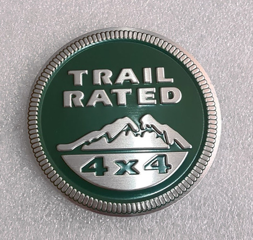 Emblema Trail Rated 4x4 Para Jeep Autoadherible Color Verde  Foto 4