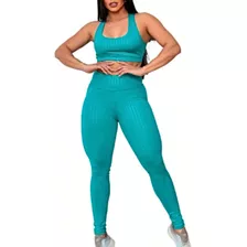 Conjunto Calça Legging Cirre 3d + Top Cirre 3d Academia Fit