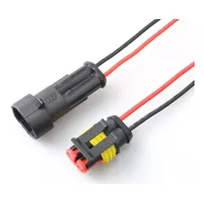 Conector 2 Pines Hembra/macho Impermeable