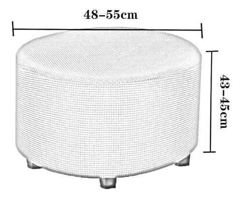 De Otomano De Estiramiento Cubiertas De Otomano De Taburete Foto 2