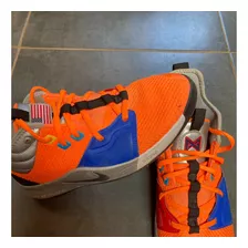 Nike Paul George Pg 3 Nasa Gs Total Naranja Negro Plata Azul