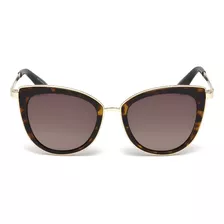 Lentes De Sol Havana Oscuro Guess Gu749152f