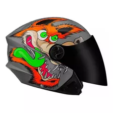 Capacete Coyote Aberto New Liberty 3 Brilhante Pro Tork Cor Coyote Cinza Desenho Jaguar Tamanho Do Capacete 56