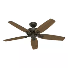 Ventilador De Techo Hunter Builder Elite Bronce Con 5 Aspas Color Marrón, 132 cm De Diámetro 120 v