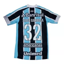 Camisa Grêmio Jogo 2021 Brasileiro Americanas Tricolor #32 