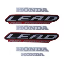 Kit Adesivos Honda Lead 2009 2010 Vermelha - Lb10222