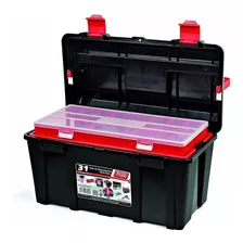 Caja Herramientas Tayg 31 Con Bandeja Estuche 445x235x230mm Color Negro