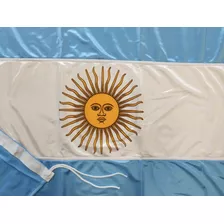 Bandera Argentina 60 X 90 C/sol Premium Flameo Reforzada 