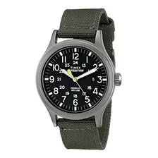 Timex | Reloj Hombre | T499619j | Original Color De La Correa Verde Oscuro Color Del Bisel Gris Color Del Fondo Negro