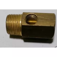 Conexión Bronce Para Bulbo Aceite O Fren M-h 3/8gas X 1/8gas