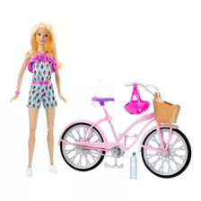 Muñeca Barbie Paseo En Bicicleta Ftv96