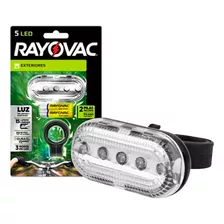 Luz De Bicicleta Linterna 5 Led Delantera + Pilas Rayovac