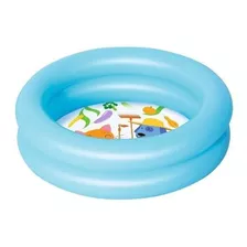 Pileta Inflable 2 Aros Translucida 60 X 50 Cm. Celeste Cuota