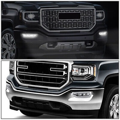 For 16-18 Gmc Sierra 1500 Full Led Front Bumper Driving Spd1 Foto 8