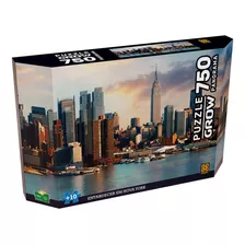 Puzzle 750 Peças Panorama Entardecer Em Nova York Grow