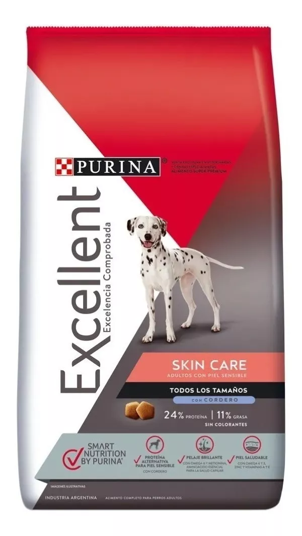 Alimento Excellent Skin Care Para Perro Adulto Todos Los Tamaños Sabor Cordero En Bolsa De 15 kg