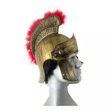 Chapéu Capacete Guerreiro Romano C/ Plumas E Laterais (450)