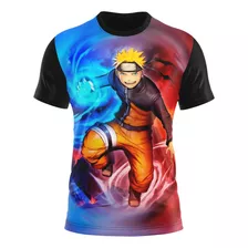 Camisa Camiseta Full 3d Bandana Naruto Uzumaki Poderes Anime