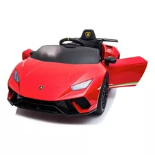 Lamborghini Huracan 12v 4 Motores Cuero Goma A Bateria Auto