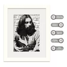 Quadro George Harrison Beatles 56x46cm Vidro Paspatur W0309
