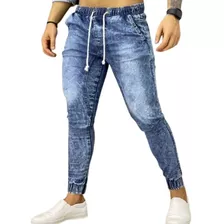 Calça Jogger Masculina Marmorizada Jeans