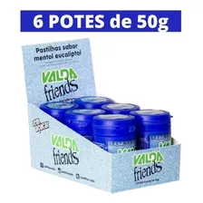 Kit Pastilha Valda Friends Mentol Eucalipto 6 Potes De 50g