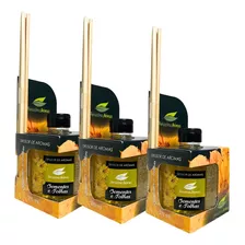 Kit 3 Aromatizador Perfume Ambiente Difusor Sementes Folhas