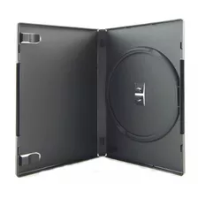 12 Estojo Capa Box Case Dvd-cd Simples Preto 14 Mm Novo